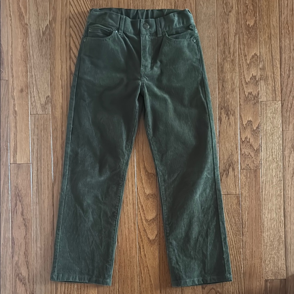 Janie and Jack Forest Green Straight-Leg Pants